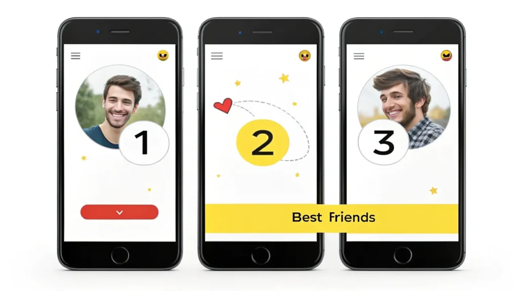 Step-by-step guide showing how to check snapchat planets on friend profile with badge location highlighted